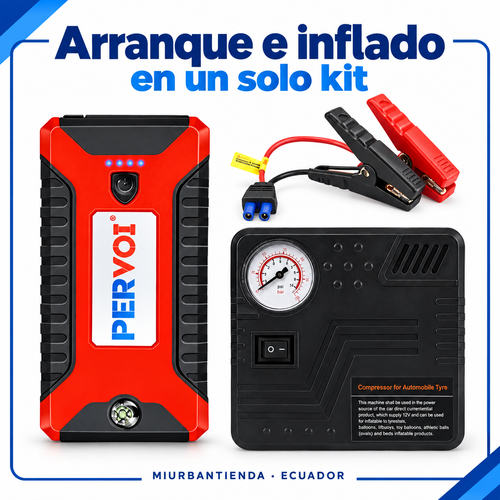 Arrancador Inflador Auto PERVOI — Miurbantienda Ecuador