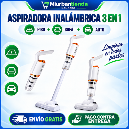 Aspiradora inalámbrica 3 en 1 Miurbantienda Ecuador